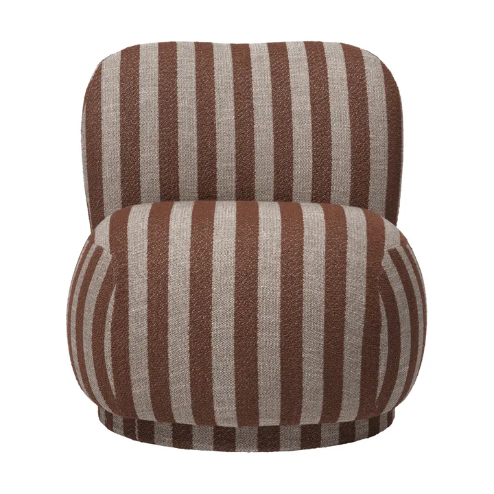 Rico lounge chair piccolo lenestol - Louisiana, Sand-chocolate - Ferm Living