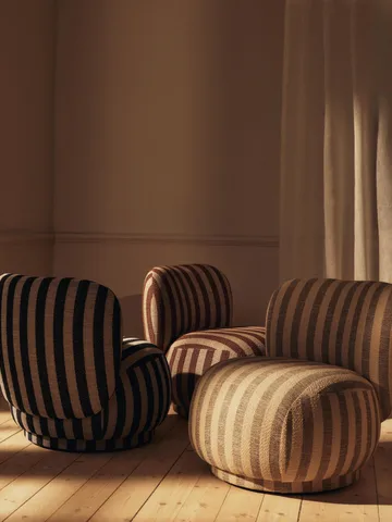 Rico lounge chair piccolo lenestol - Louisiana, Sand-off-white - Ferm Living