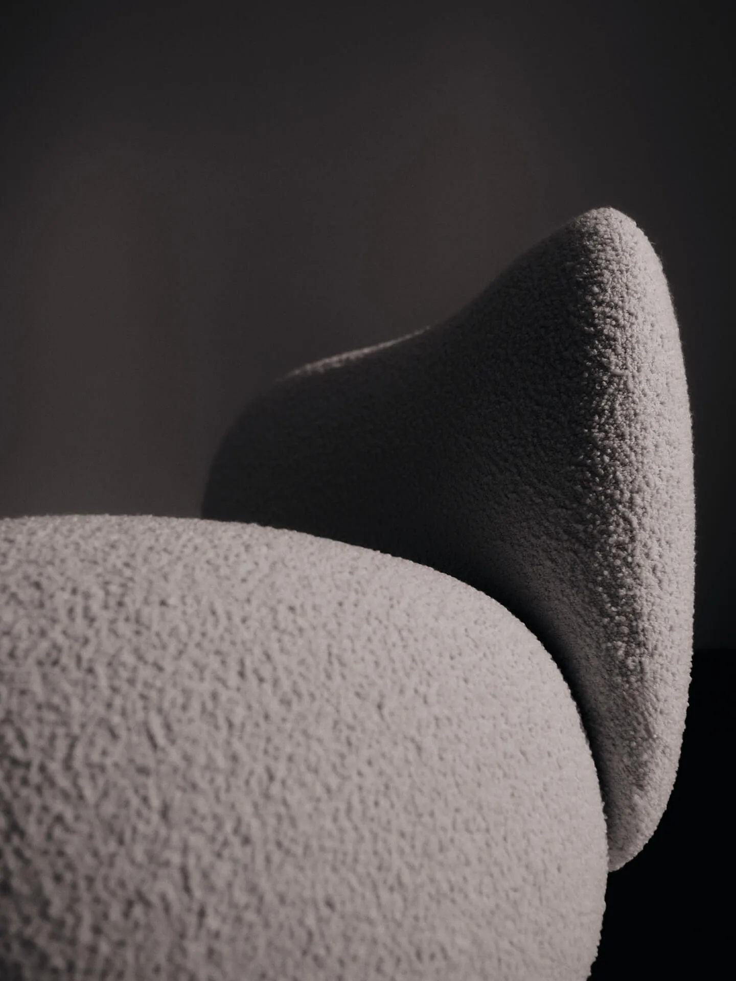 Rico lounge chair piccolo lenestol, Nordic Bouclé-Off-white Ferm Living