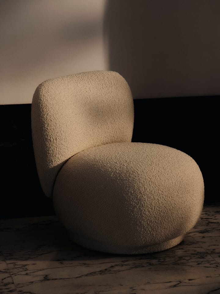 Rico lounge chair piccolo lenestol, Nordic Bouclé-Off-white Ferm Living