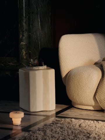 Rico lounge chair piccolo lenestol - Nordic Bouclé-Off-white - Ferm Living