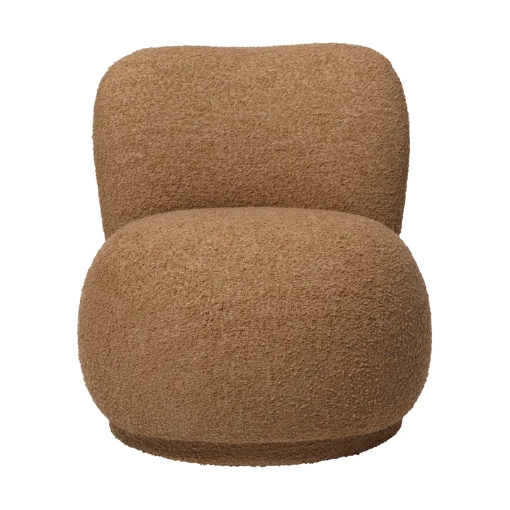 Rico lounge chair raw bouclé piccolo lenestol - Tan - Ferm Living