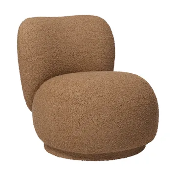Rico lounge chair raw bouclé piccolo lenestol - Tan - Ferm Living