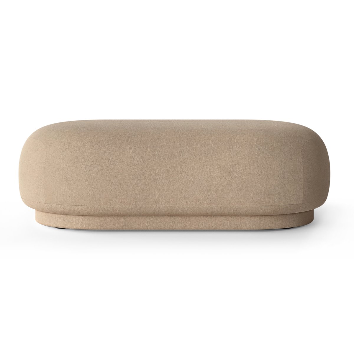 Ferm Living Rico ottoman Brushed sand | Skandinavisk Design | Puffer | Beige
