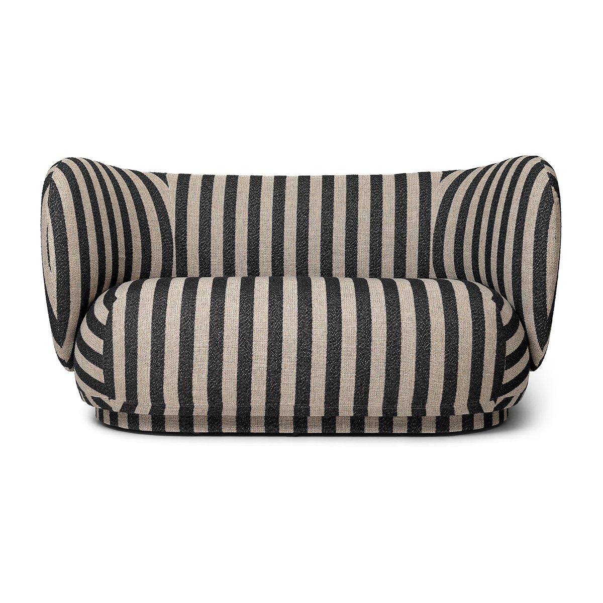 Ferm Living Rico sofa 2-seter Louisiana sand black | Skandinavisk Design | Sofaer | Beige