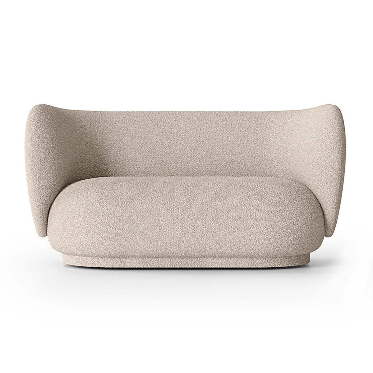 Ferm Living Rico sofa bouclé 2-seter Wool bouclé natural