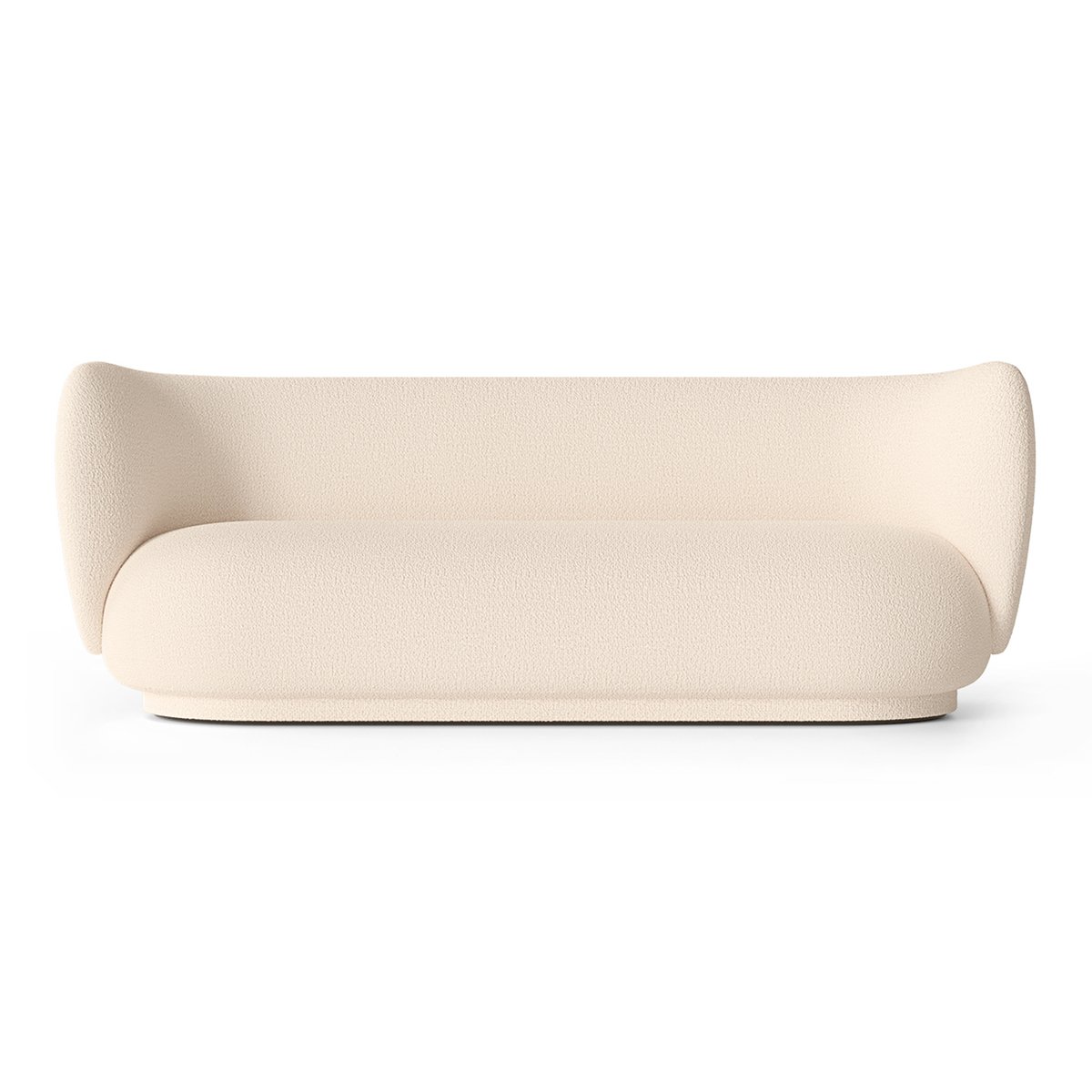 ferm LIVING Rico sofa boucle 3-seter Wool bouclé off-white