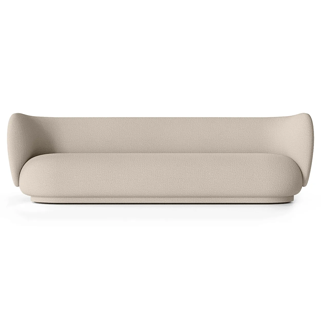 Ferm Living Rico sofa bouclé 4-seter Wool bouclé natural