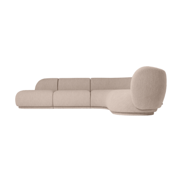 Rico sofa modul armrest L Soft Bouclé - Natural - Ferm Living
