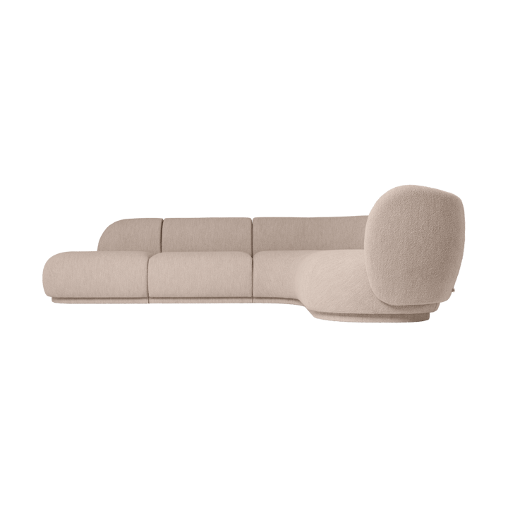 Rico sofa modul armrest L Soft Bouclé, Natural Ferm Living