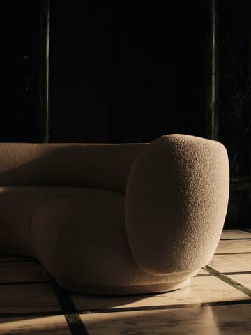 Rico sofa modul armrest R Soft Bouclé - Natural - Ferm Living