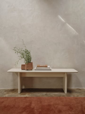 Rink benk 140 cm - Eggshell - Ferm Living