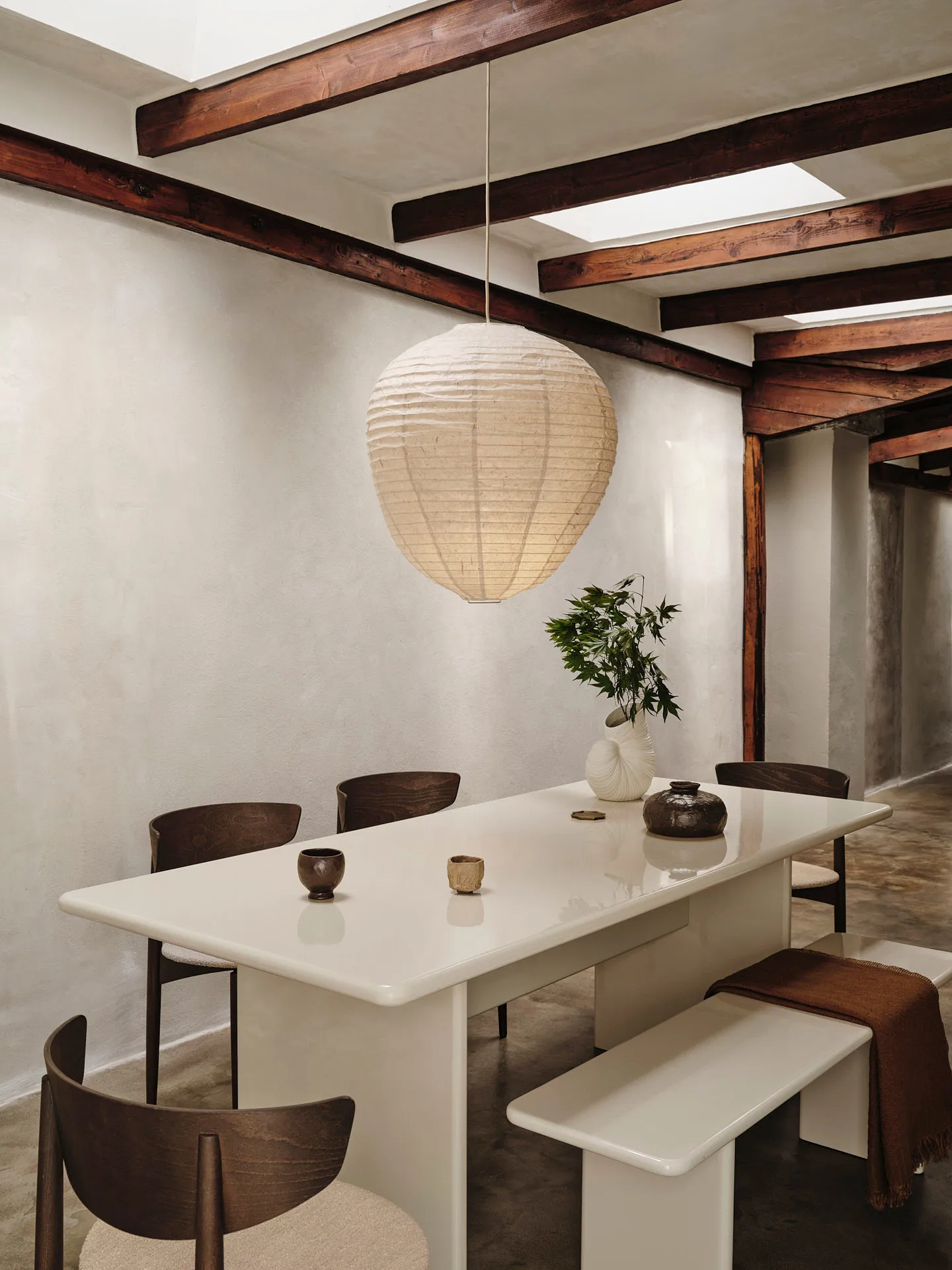 Rink benk 140 cm, Eggshell Ferm Living