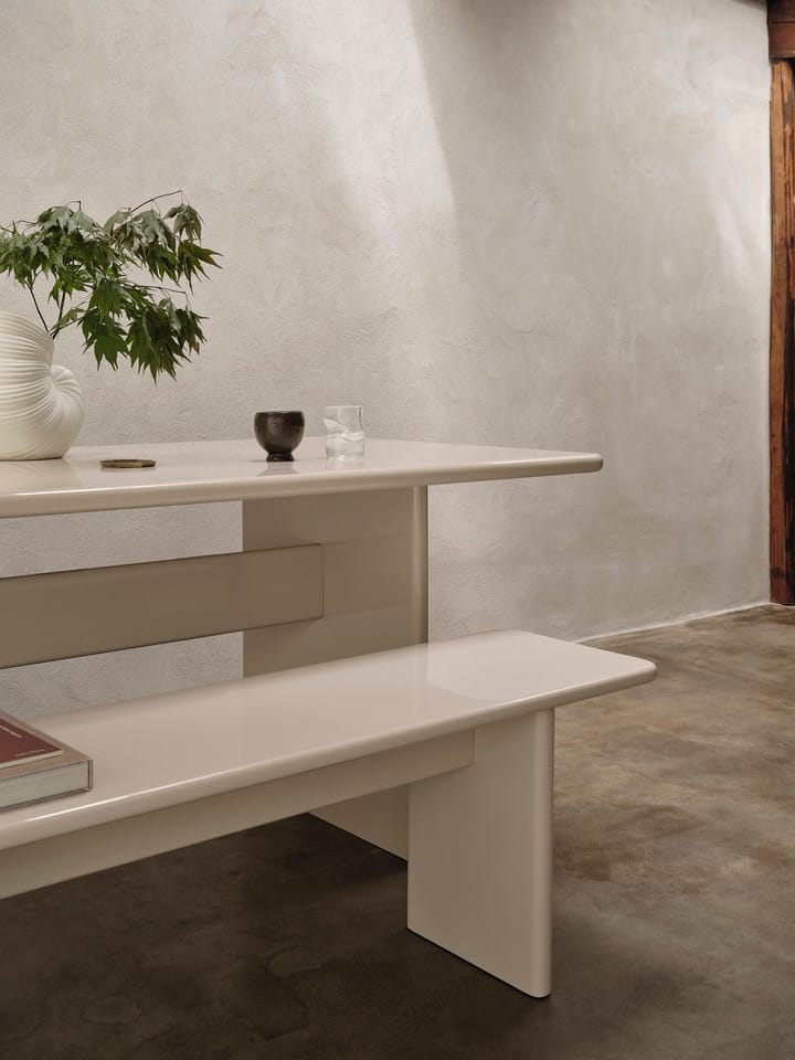 Rink benk 200 cm, Eggshell Ferm Living