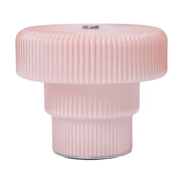 Ripple bærbar bordlampe 10 cm - Pale rose - Ferm Living