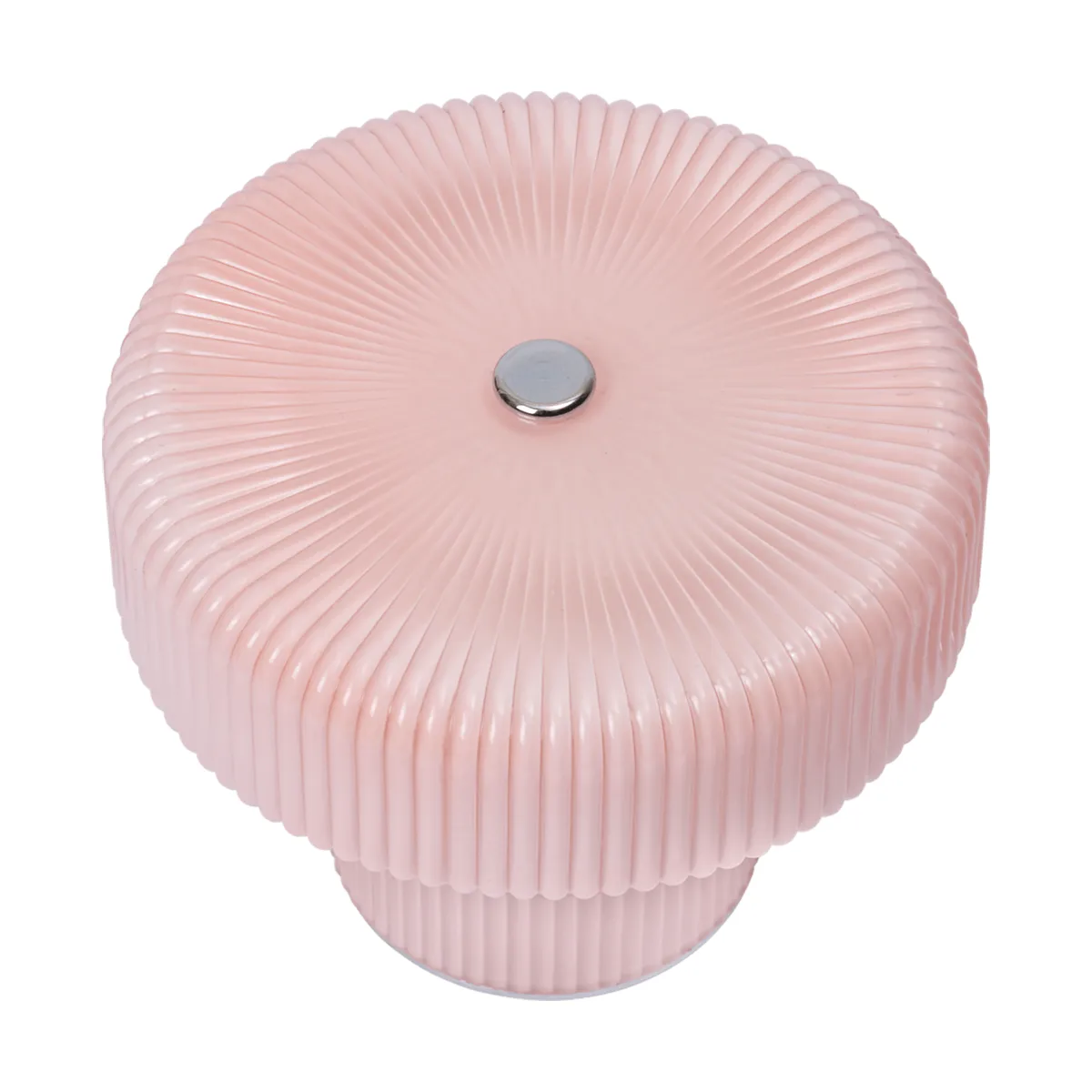 Ripple bærbar bordlampe 10 cm, Pale rose Ferm Living