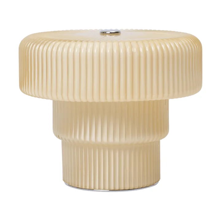 Ripple bærbar bordlampe - Oat, 10 cm - Ferm Living