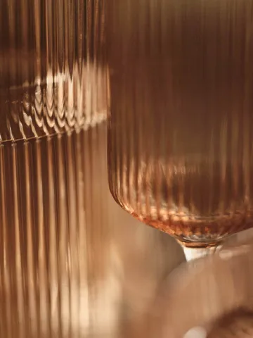 Ripple Champagne flutes champagneglass 15 cl 2-pakning - Blush - Ferm Living