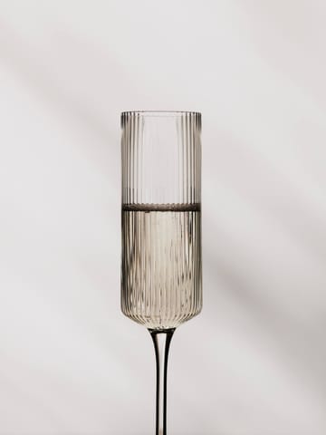 Ripple Champagne flutes champagneglass 15 cl 2-pakning - Clear - Ferm Living