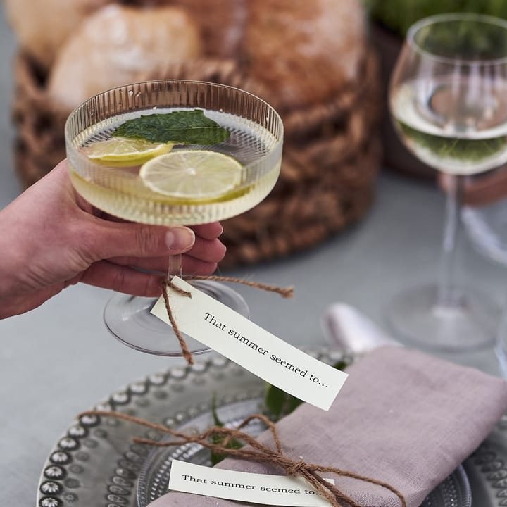Ripple champagneglass 2-pakn., klar Ferm Living
