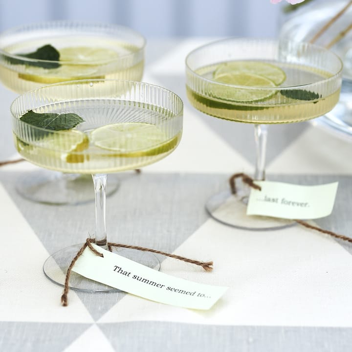 Ripple champagneglass 2-pakn., klar Ferm Living