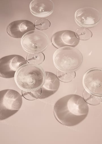 Ripple champagneglass 2-pakn. - klar - Ferm Living