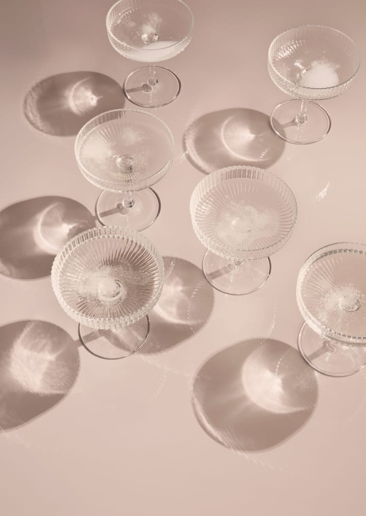 Ripple champagneglass 2-pakn., klar Ferm Living