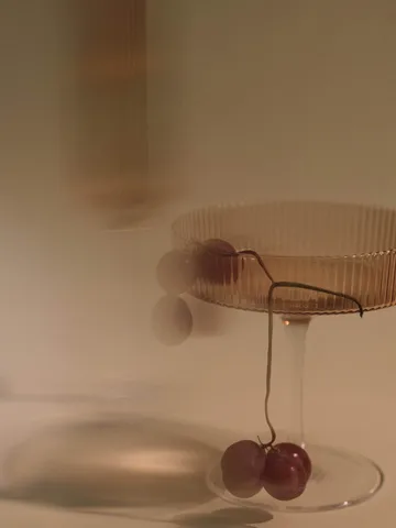 Ripple champagneglass 2-pakning - Blush - Ferm Living