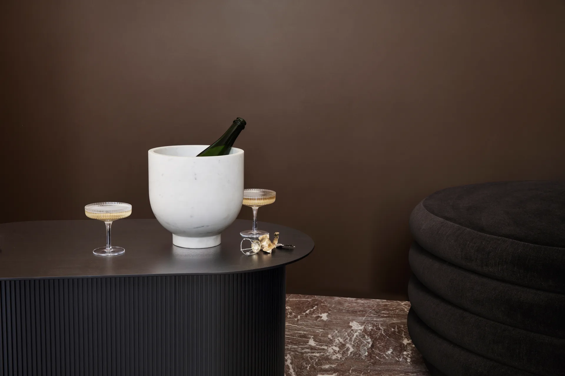 Ripple champagneglass 2-pakning, klar Ferm Living