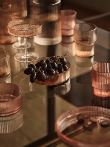 Ripple frokostskål 4-pakning - Blush - Ferm Living