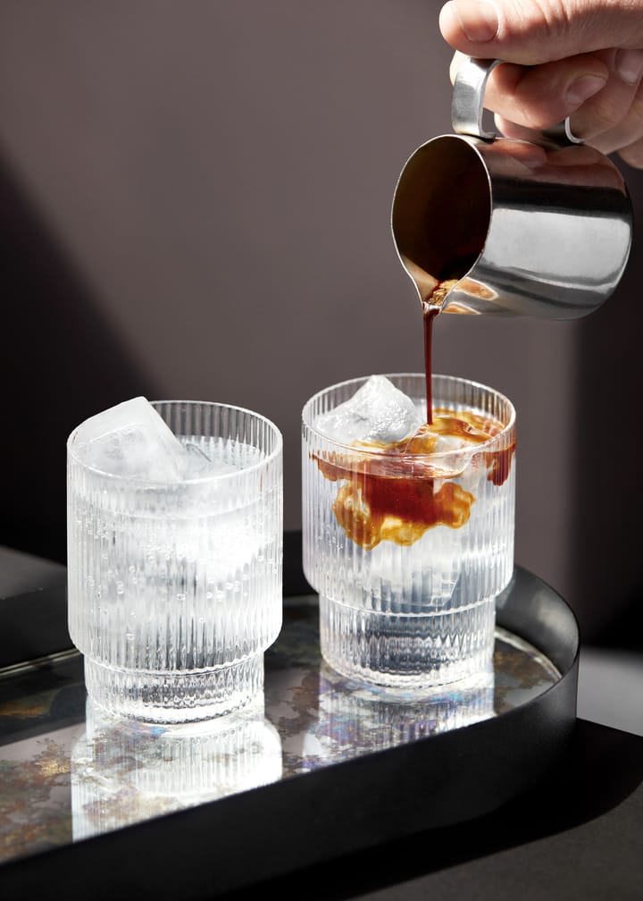 Ripple glass 4-pakn., klar Ferm Living