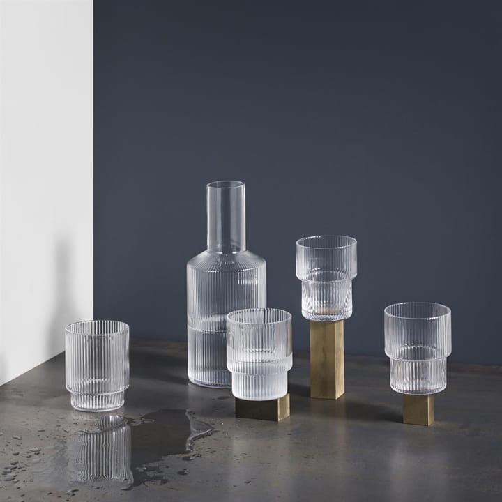 Ripple glass 4-pakn., klar Ferm Living
