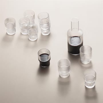 Ripple glass 4-pakn. - klar - Ferm Living