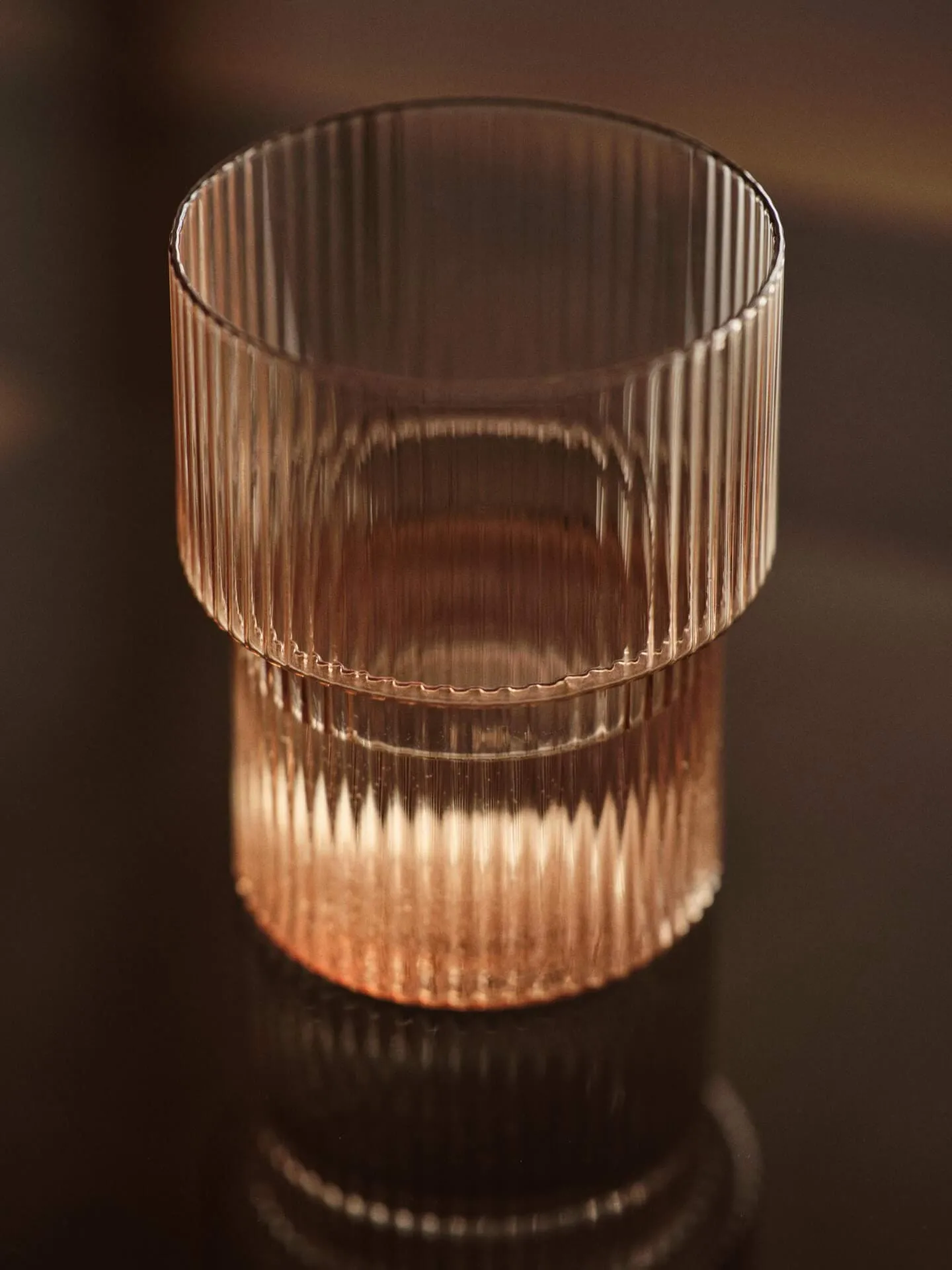 Ripple glass 4-pakning, Blush Ferm Living