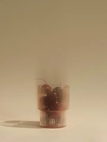 Ripple glass 4-pakning - Blush - Ferm Living