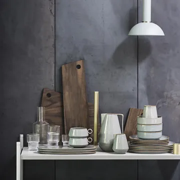 Ripple glass 4-pakning - klar - Ferm Living