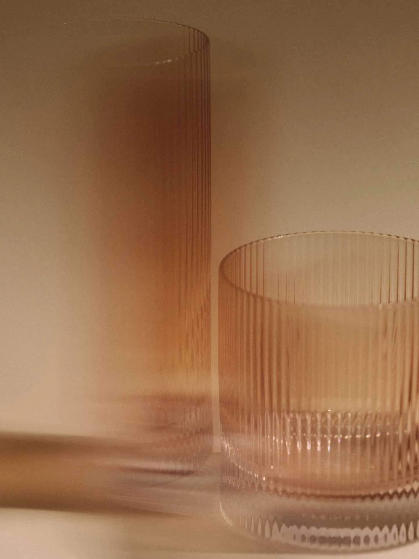 Ripple Highball glass 48 cl 2‑pakning, Blush Ferm Living