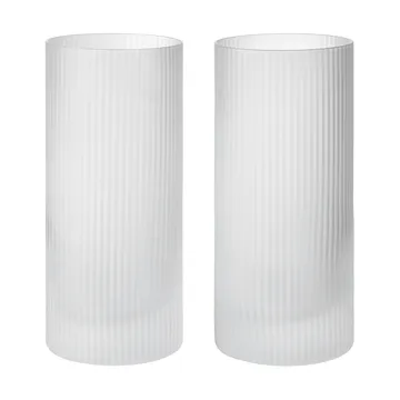 Ripple Highball glass 48 cl 2‑pakning - Clear - Ferm Living