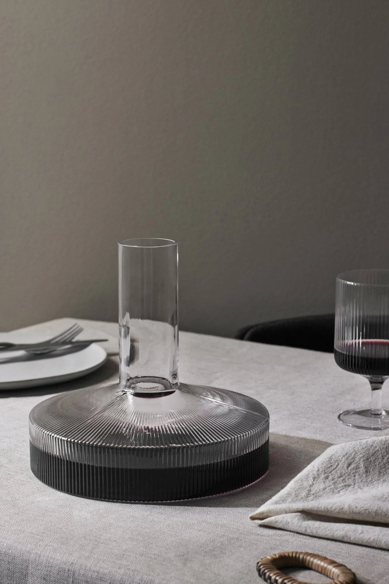 Ripple karaffel og glass 17 deler - Klar Ferm Living