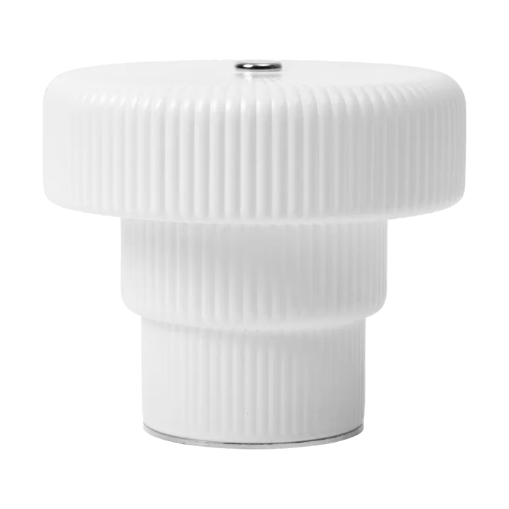 Ripple portabel bordlampe - White (hvit), 10 cm - Ferm Living