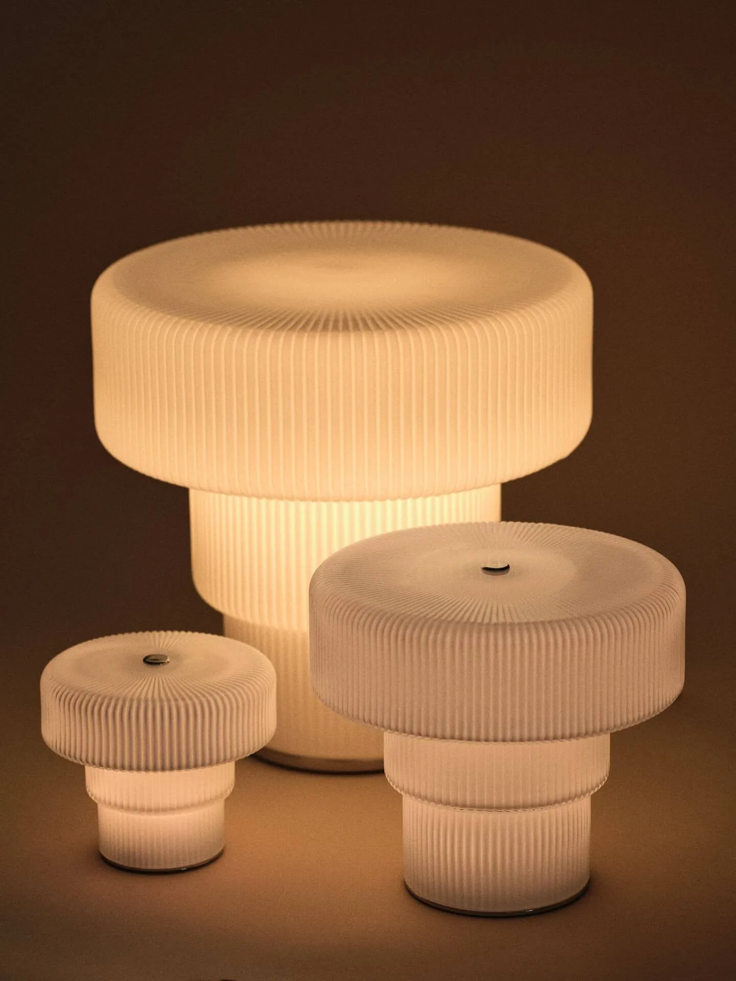 Ripple portable bordlampe, White, 16,5 cm Ferm Living