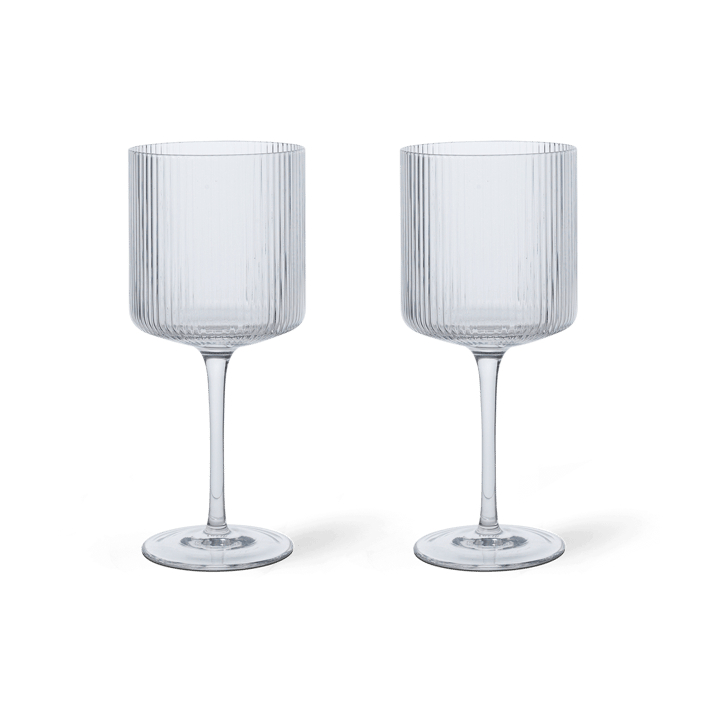 Ripple rødvinsglass 32,5 cl 2-pakning - Clear - Ferm Living
