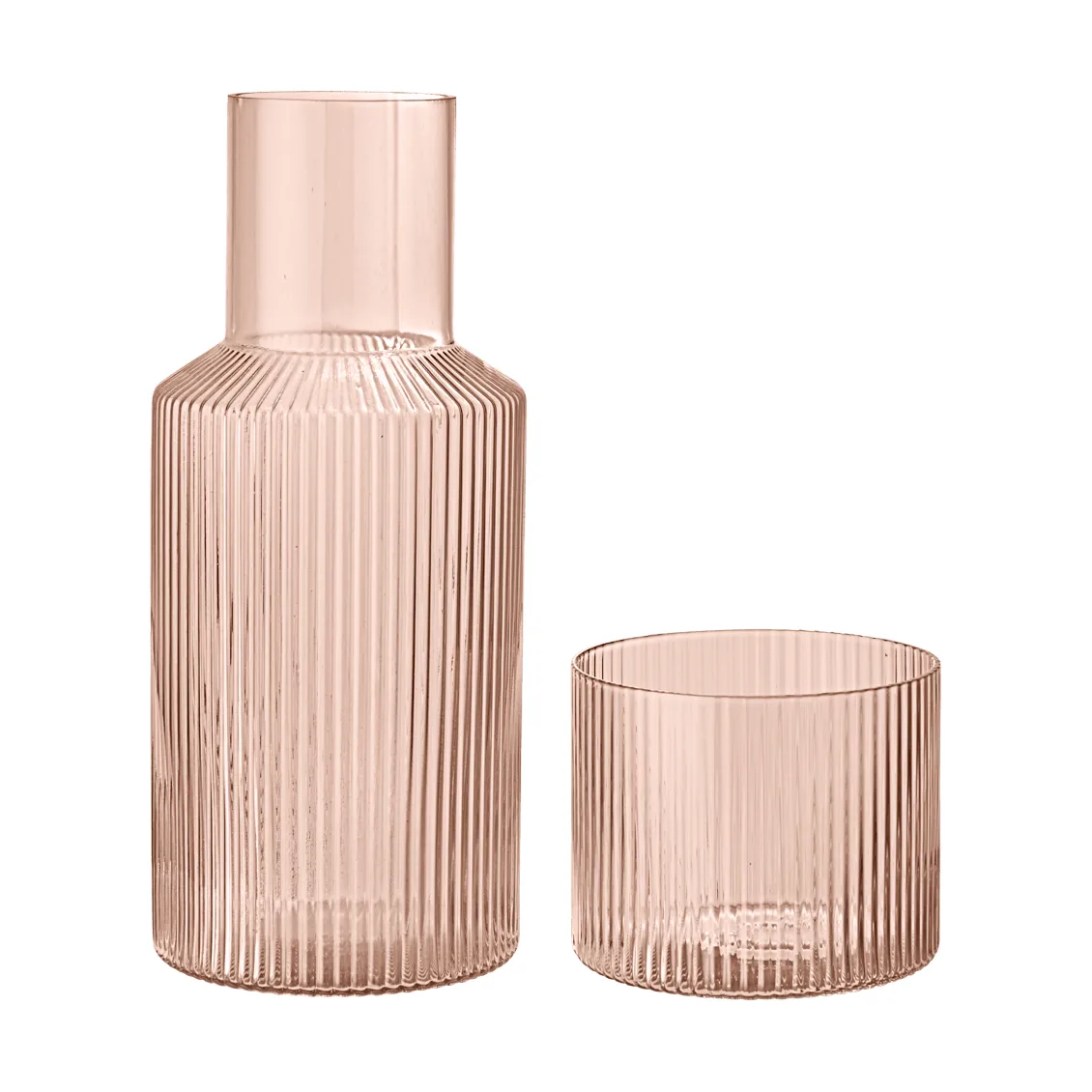 Ripple small karaffel sett, Blush Ferm Living