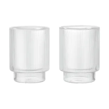 Ripple Thermal glass 22 cl, 2-pakning - Clear - Ferm Living