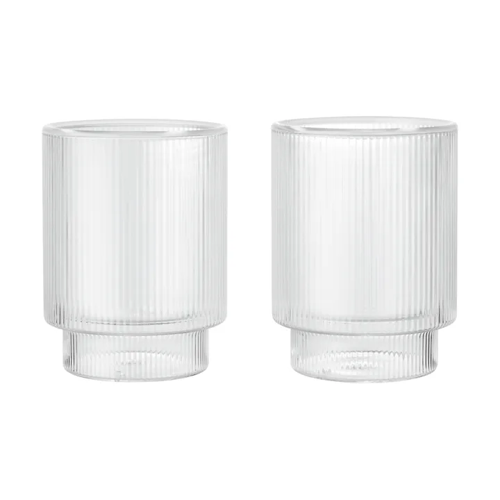 Ripple Thermal glass 22 cl, 2-pakning - Clear - Ferm Living
