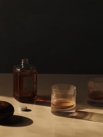 Ripple tumbler glass 25 cl 2-pakning - Clear - Ferm Living