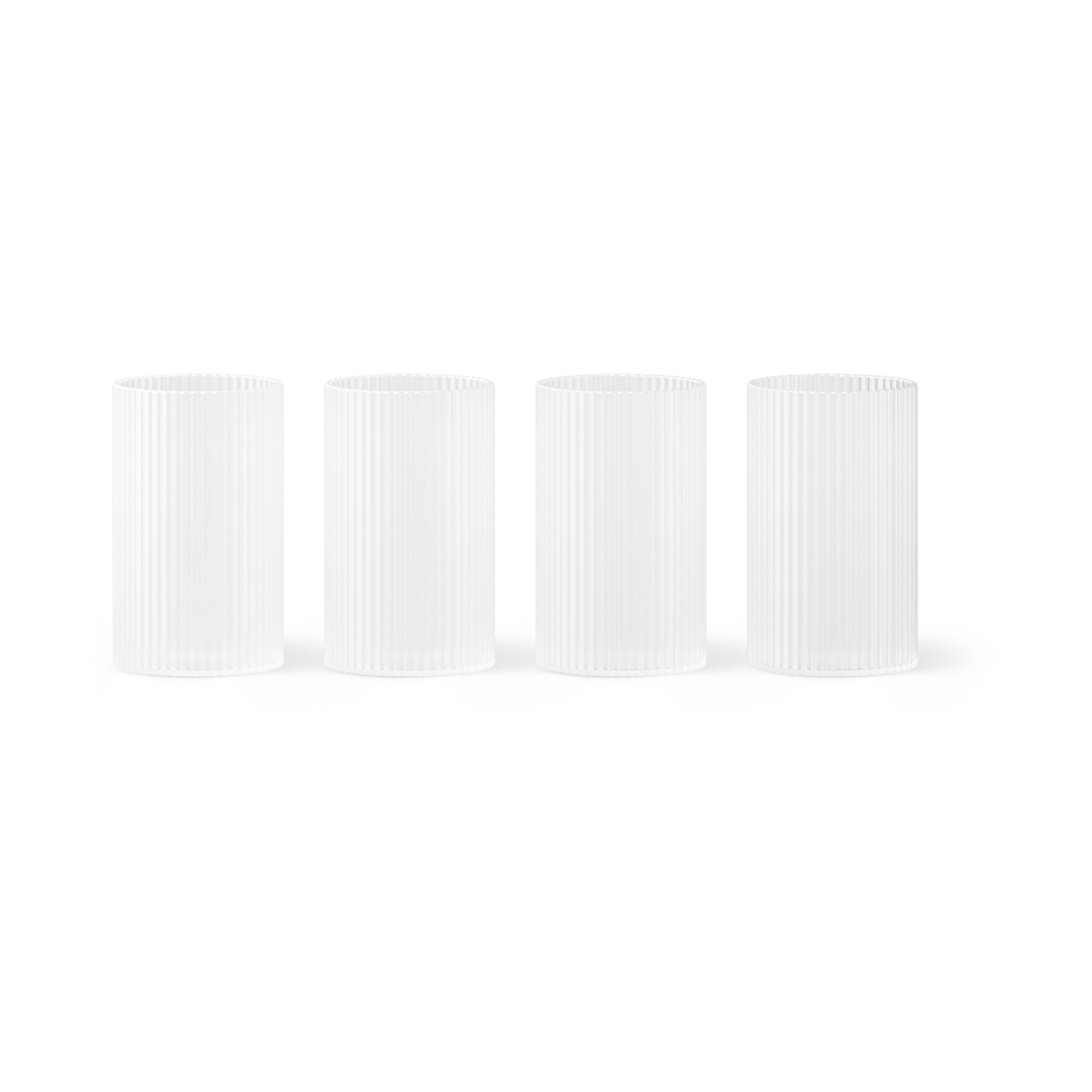 Ferm Living Ripple verrines serveringsglass 14 cl 4-stk. Frosted