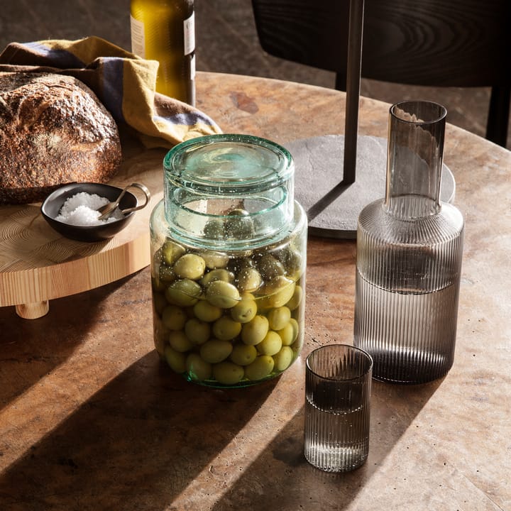 Ripple verrines serveringsglass 14 cl 4-stk., Smoked grey Ferm Living