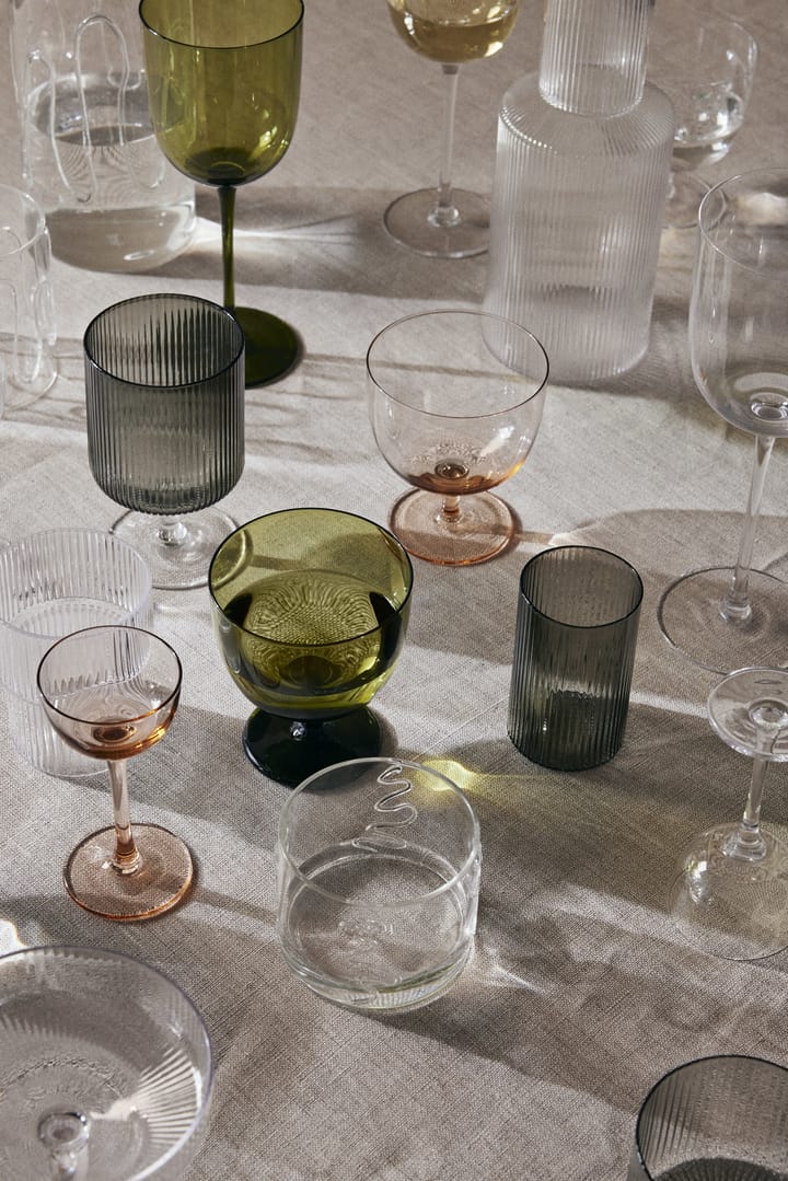 Ripple verrines serveringsglass 14 cl 4-stk., Smoked grey Ferm Living