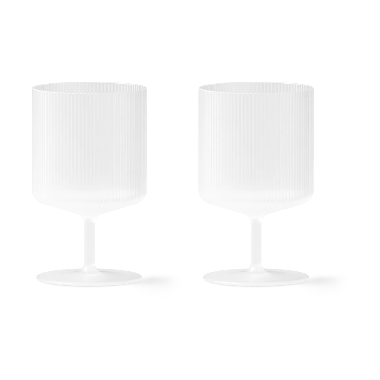 Ripple vinglass 2-pakning, Frosted Ferm Living